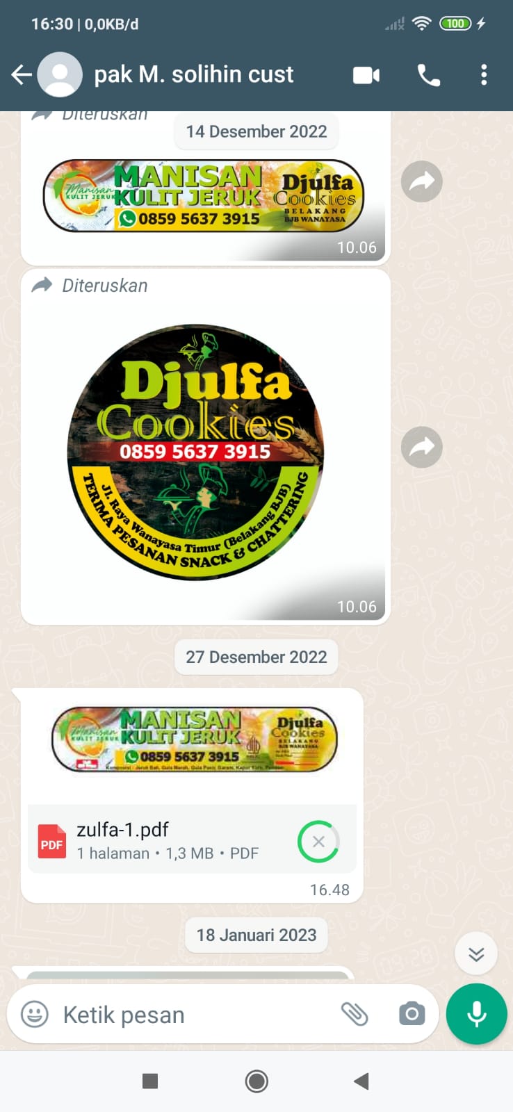 Djulfa Cookies (Idah Rosidah)